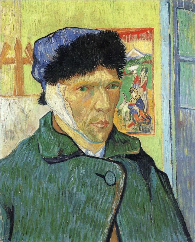 Self Portrait with Bandaged Ear, 1889 - Van Gogh Painting On Canvas